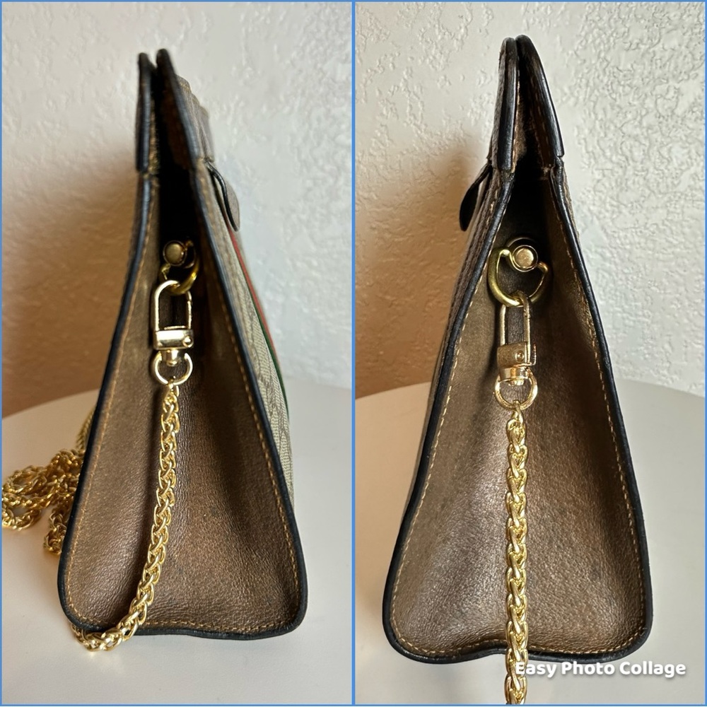 👜GUCCI GG PVC Leather Sherry Line Crossbody Bag - Picture 8 of 14